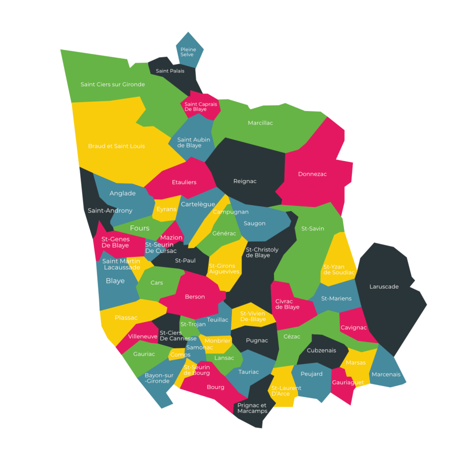 Couverture géographique de la CPTS de la Haute Gironde