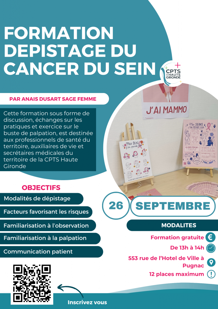 Nouvelle formation au dépistage du cancer du sein